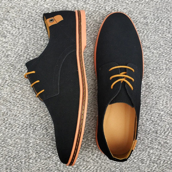 Spring Suede Leather Men Shoes Oxford Casual Shoes