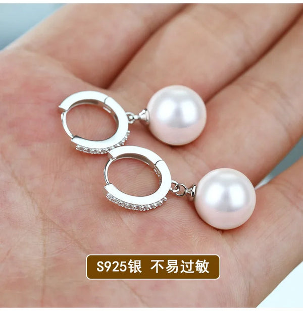 Pearl Earrings Genuine Natural