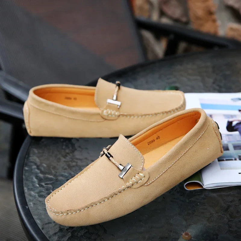 New Men Casual Shoes Fashion Suede Soft Men Loafers