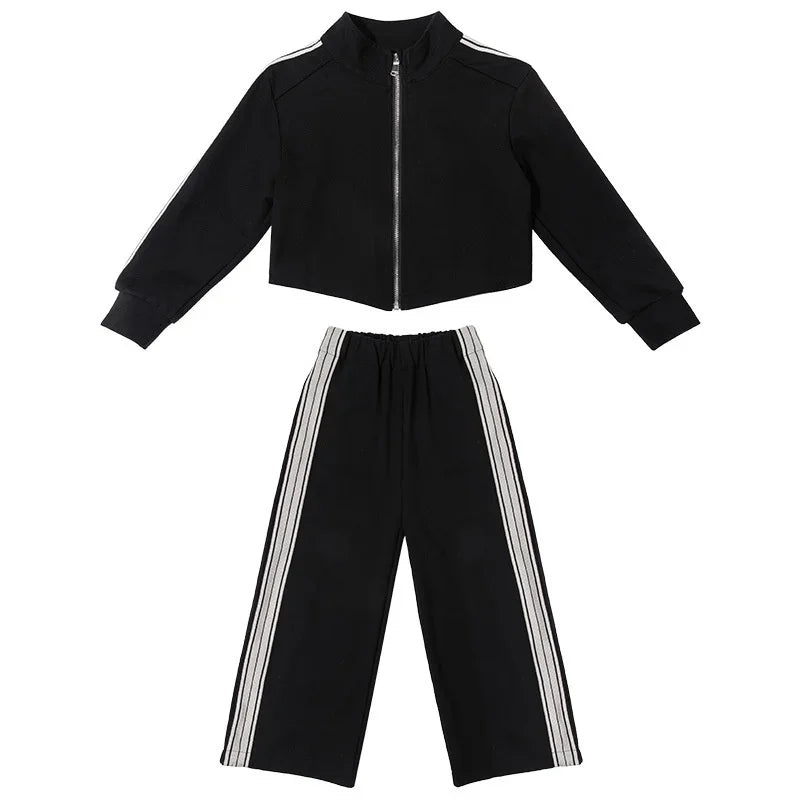 Girls Fashion Casual Sets Children Spring Autumn Sports Suits